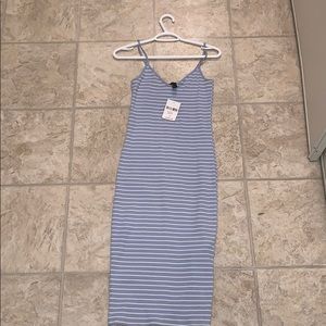 Blue and white stripped dress from forever 21!